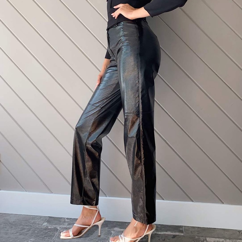 Aritzia Wilfred Funk Leather Pants